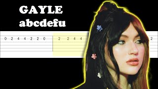 GAYLE abcdefu angrierEasy Guitar Tabs Tutorial