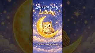 A sleepy little owl hums beneath the moonlight — drifting through clouds and stars. #babylullaby