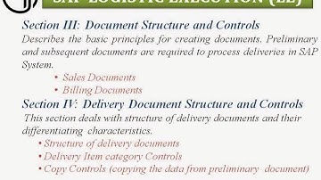 SAP LOGISTIC EXECUTION (LE)