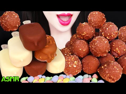 ASMR CHOCOLATE ICE CREAM PARTY *GODIVA, MAGNUM ICE CREAM 고디바, 매그넘, 초콜릿 아이스크림 먹방 EATING SOUNDS