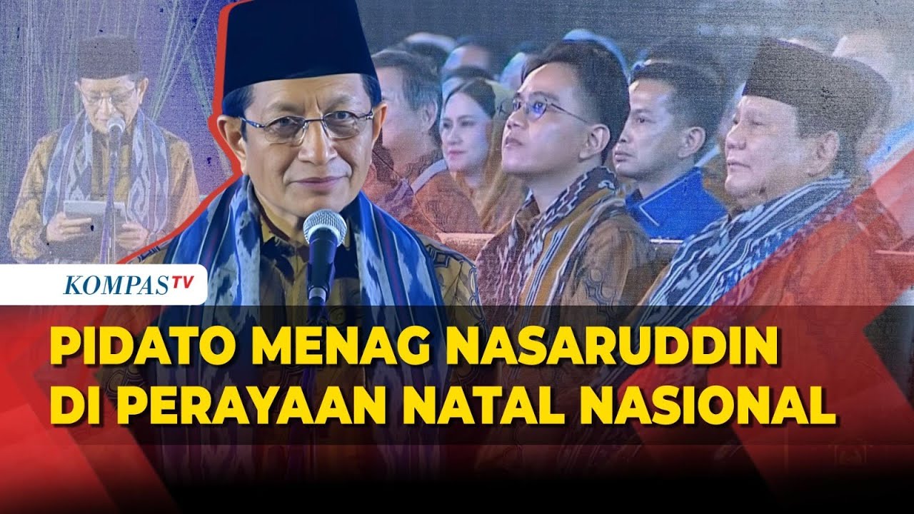 Pidato Menag Nasaruddin di Perayaan Natal Nasional: Kunci kehidupan Rukun Damai...