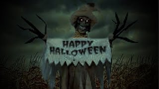 Unboxing/Setting up - The Range 2023 Standing Happy Halloween Scarecrow
