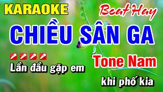 Karaoke Chiều Sân Ga Tone Nam Nhạc Sống (Beat Hay) Hoài Phong Organ