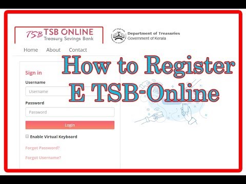 How to register for E TSB in Online  & Create User ID