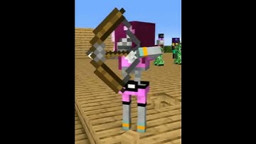 Minecraft war bow and arrow #animation