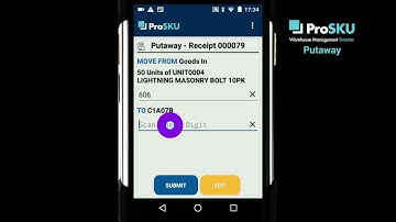ProSKU Cloud-based WMS: Putaway Video