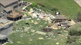 Chopper 4 surveys storm damage in Verona