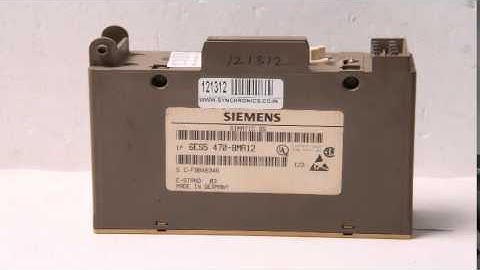 Siemens - Analog Output Module 6ES5 470-8MA12 Repaired at Synchronics