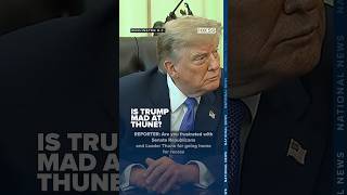 Is Trump mad at Thune?