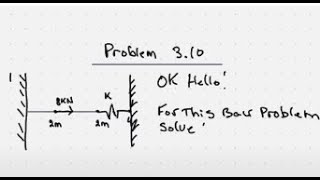 Details P3.10 SOLVED! - FINITE ELEMENT ANALYSIS To a BAR-Spring Problem Guide