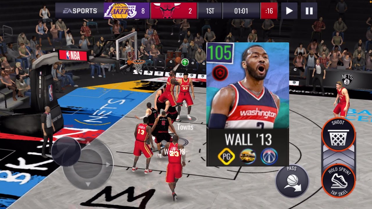 Hes Insane! 99 ovr East Coast Tour Master John Wall Gameplay NBA LIVE MOBILE SEASON 7