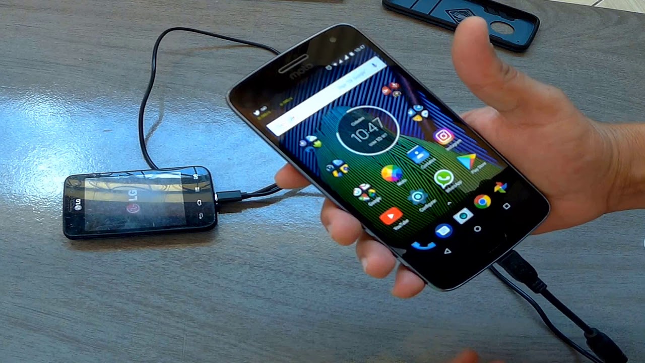 Função Power Bank Moto G5 Plus Teste Prático YouTube
