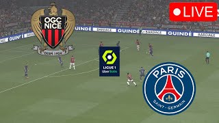Nice vs PSG En Direct Ligue 1 2024 Live Match aujourd'hui Simulation de jeu vidéo