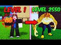 Noob to max level leopard in blox fruits full movie