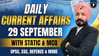 29 September Current Affairs 2026 | Daily Current Affairs | Current Affairs Today