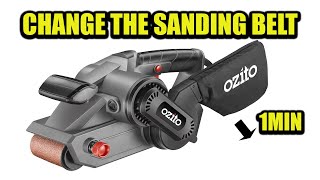 How to change the Sanding Belt on an Ozito Belt Sander