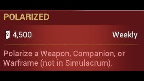 WARFRAME Nightwave「Polarized」