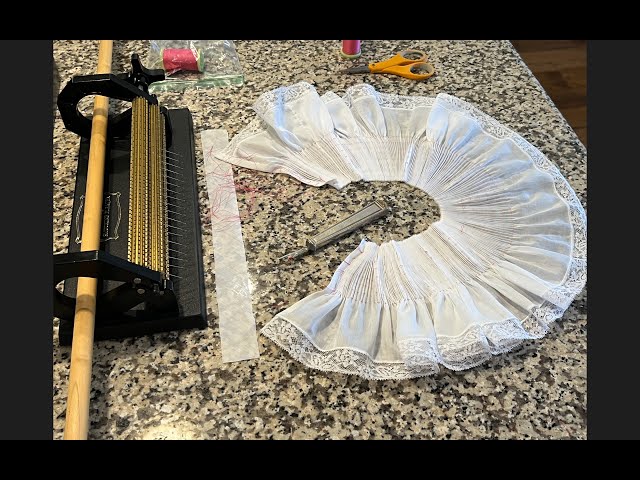 【THE MOZZ】Dani Pleats Collar Set-up Project 21 Video 2 A Collar To Smock - YouTube