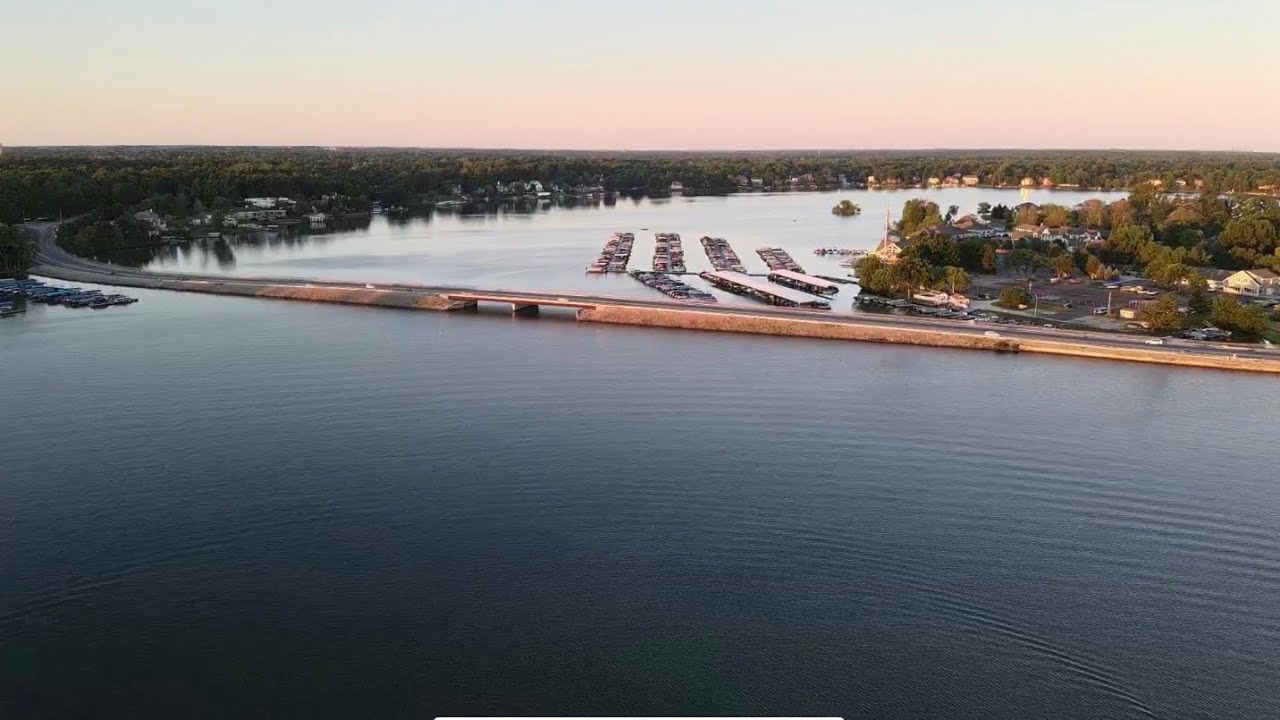 Offshore Largemouth Bass Fishing Geist Reservoir(Drone Footage Included) - YouTube