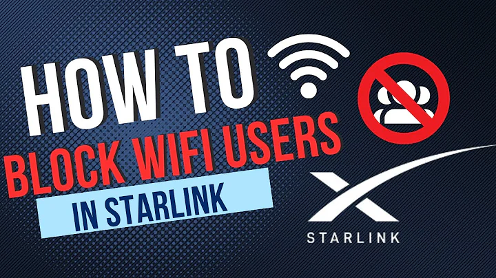 How to block wifi users Starlink