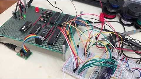 6502 Mite home-brew computer project: step 17, video first steps