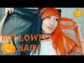 BLACK AND ORANGE Halloween hair! + Orange hair//Scream Kiwi