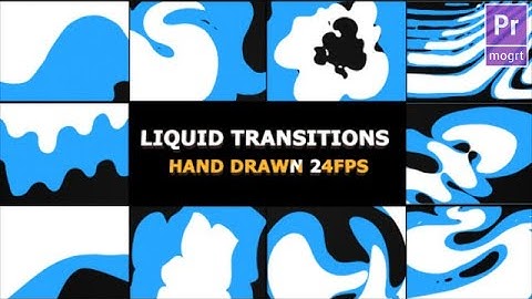 Funny Liquid Transitions Motion Graphics Templates