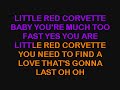 Prince   little red corvette karaoke version  lyrics  instrumental