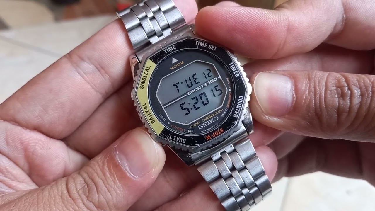レア♪キラピカ！稼動品！少し難有りSEIKO PROFESSIONAL(⌒▽⌒) SEIKO ROTOCALL DIGITAL LANGKA A829 6020 ASTRONAUT / NASA LAYAK