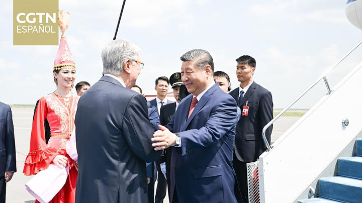 El presidente chino, Xi Jinping, llega a Astaná, Kazajistán
