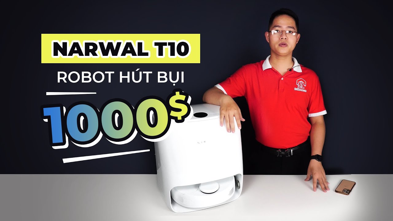 Robot Hút Bụi Narwal T10 / Tự Giặt Giẻ Lau - Bản Nội Địa 1 YouTube video