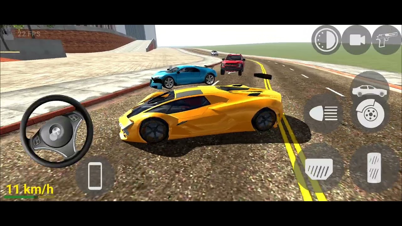 Franklin driving yellow new Lamborghini 