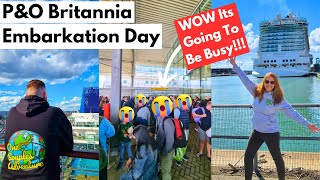 P&O Britannia Embarkation Day Process - First Impressions Of The Ship & People Are Moaning Already!