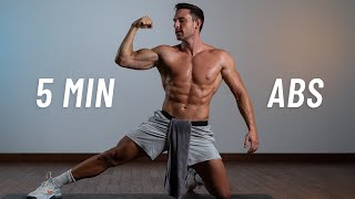 5 MIN ABS WORKOUT  At Home Sixpack Ab Routine (No Equipment)