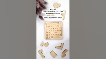 May 8✅ how to make calendar 🗓️ puzzle #custompuzzle #calendarpuzzle #adventcalendar #puzzle #diy