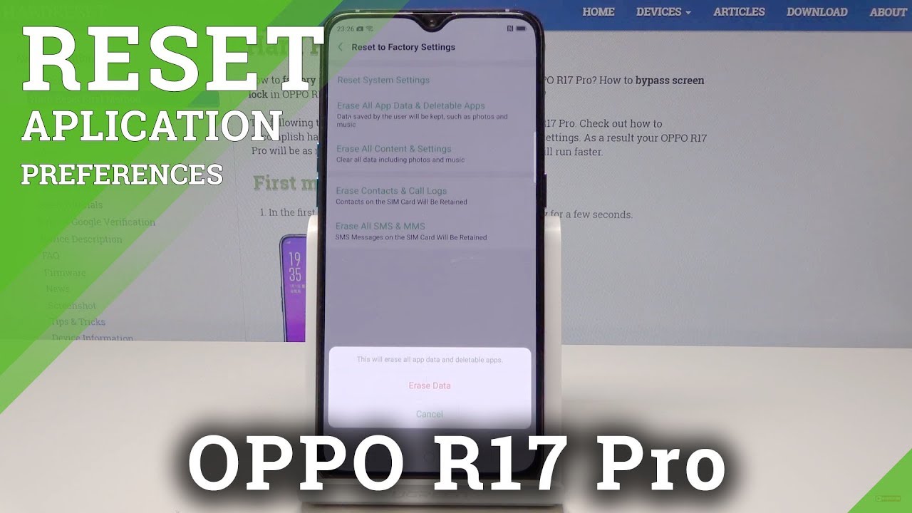How to Reset Apps Data in OPPO R17 Pro - Delete App Data
