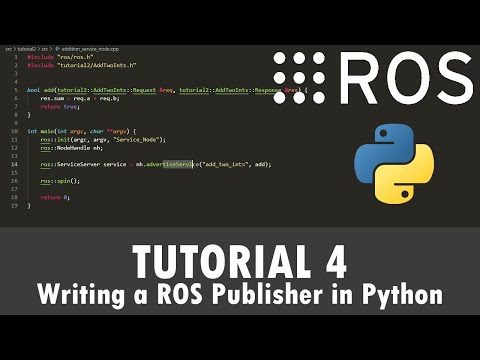 ROS Tutorial 4: Writing a ROS Publisher (Python)