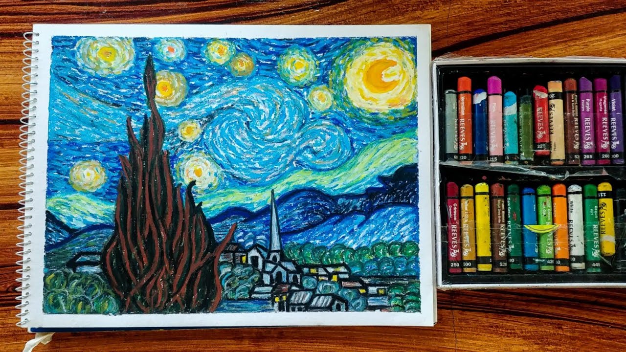 Easy Oil Pastel Drawing for Beginners - A Boy in Moonlight Night - STEP by  STEP - YouTube