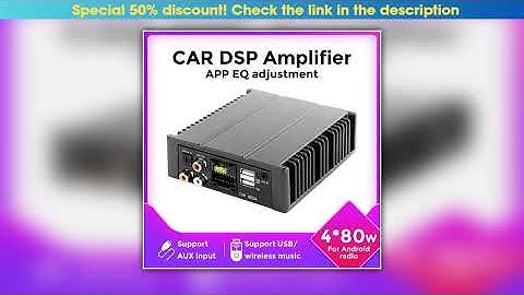 480W Car Digital Audio Processor For Volkswagen Benz Peugeot Hyundai With Iso Adapter For Android