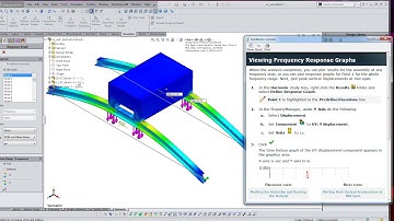 Solidworks S 12 Harmonic Analysis of Two Beams
