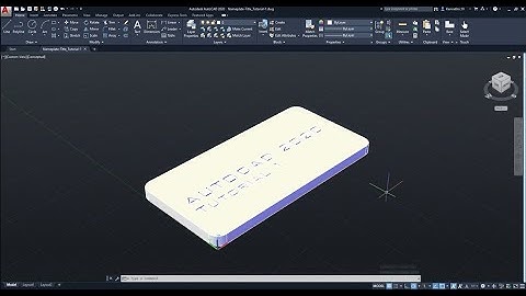 AutoCAD 2020: Make A Nameplate - Tutorial 1