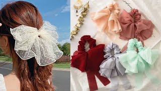Zakolka yasash/ How to make fabric bow/ DIY Bow Scrunchies/ DIY Hair Accessories/ Easy Bow Tutorial
