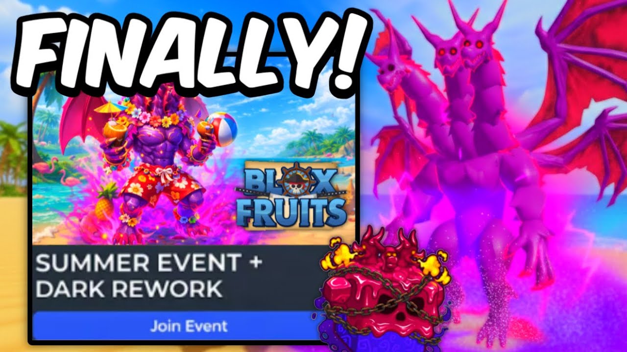 NEW Summer Update FINALLY! Venom Rework and Dark Rework in Blox Fruits ...
