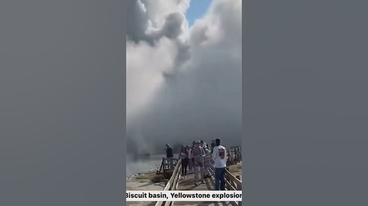 Large hydrothermal explosion caught on camera in Yellowstone National Park
