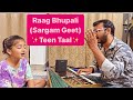 Raag bhupali  sargam geet  teen taal  with notation
