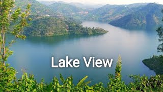 Beautiful of RWANDA landscapes on the shore of lake Kivu Western Province