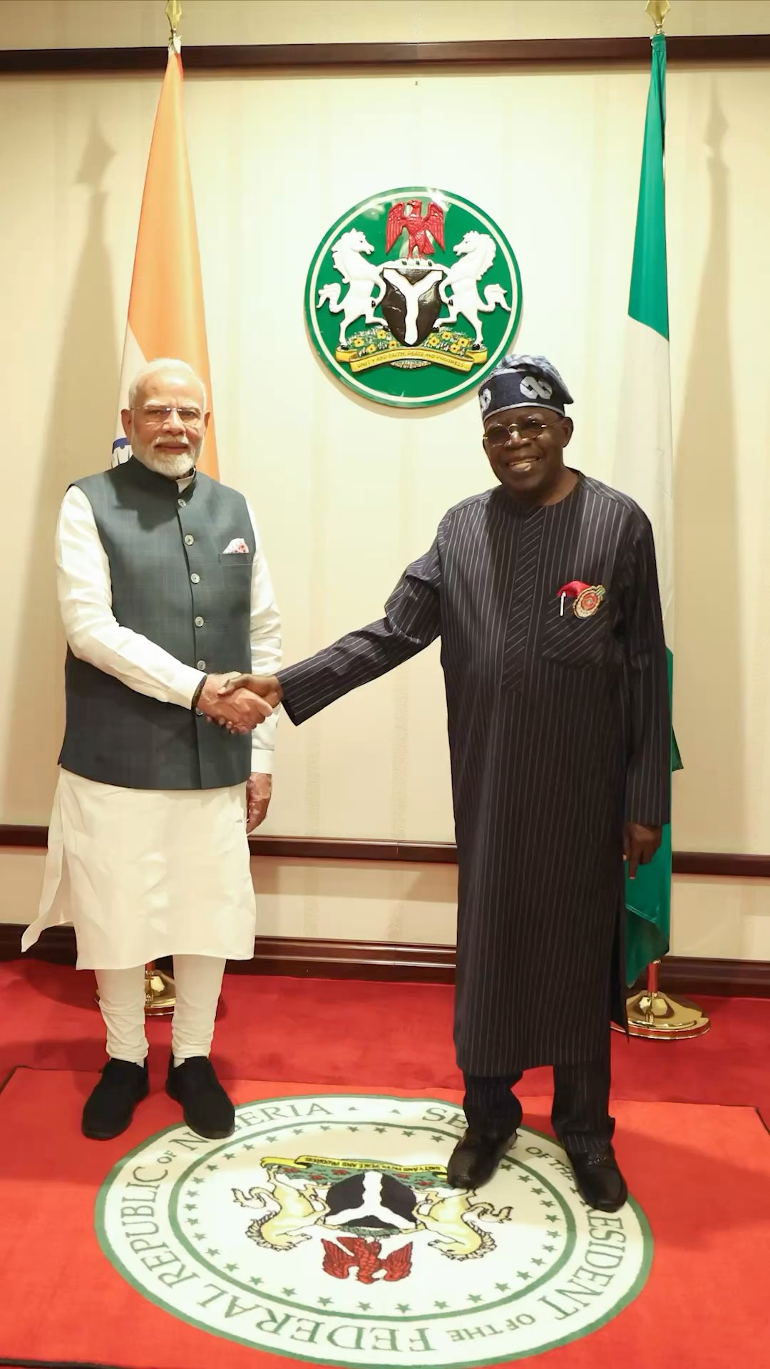 PM Modi meets with Nigerian President Bola Ahmed Tinubu | #shorts