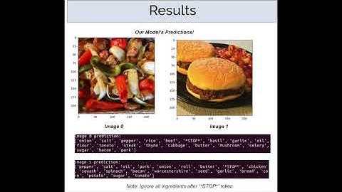 Recipe Generation from Food Images