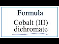 Cobalt and Dichromate Compounds