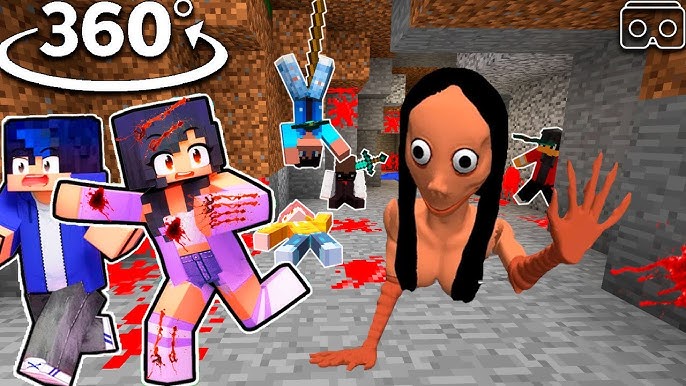 APHMAU KISS EIN 😍 in GRANNY HOUSE - Minecraft 360° 